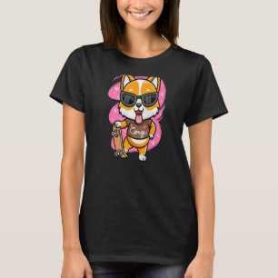Camiseta Skateboarding Welsh Corgi Puppy Skateboard Dog Ska