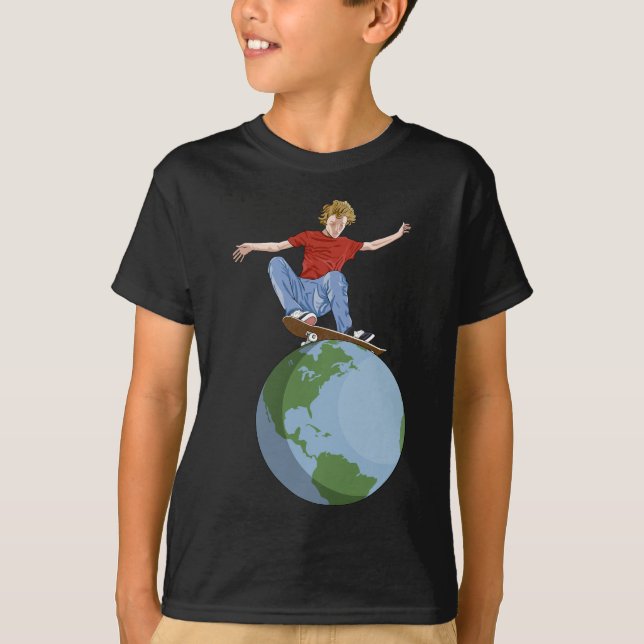 Camiseta Skateboarding World (Anverso)