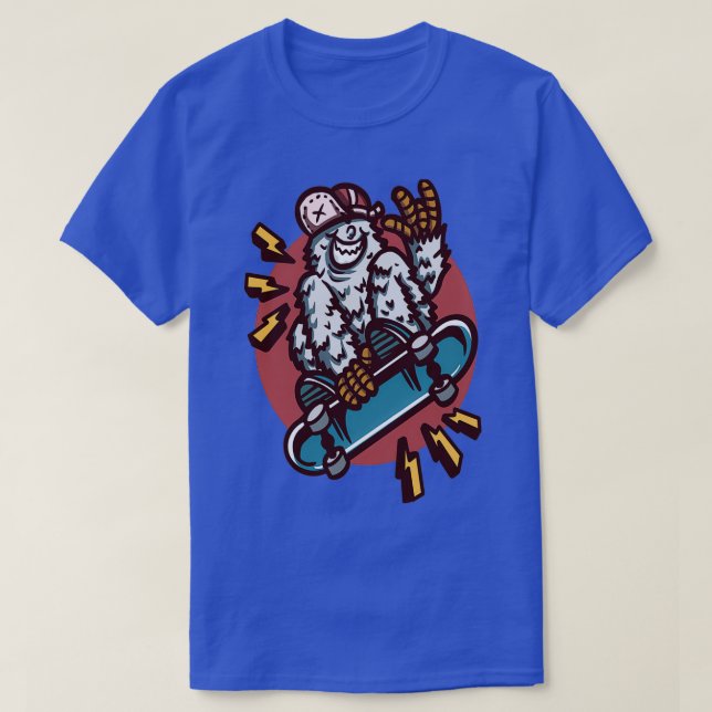 Camiseta skateboarding zeti (Diseño del anverso)