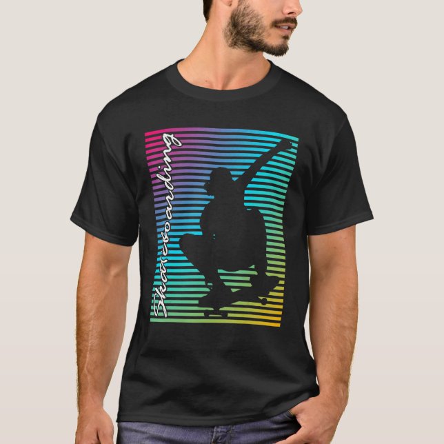 Camiseta Skateboboard Retro Sunset (Anverso)