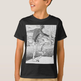 Camiseta Skateboster Trickster Sketch Round Clock