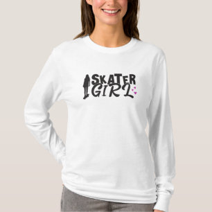Camiseta Skater Chica Sk8 Skateboard Skate Funny Gift Idea