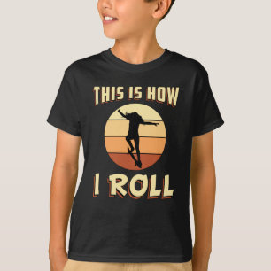 Camiseta Skater Chica Sk8 Skateboard Skateboard Retro Gift