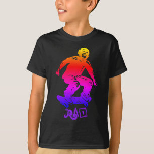 Camiseta Skater del arco iris del Rad del muchacho del