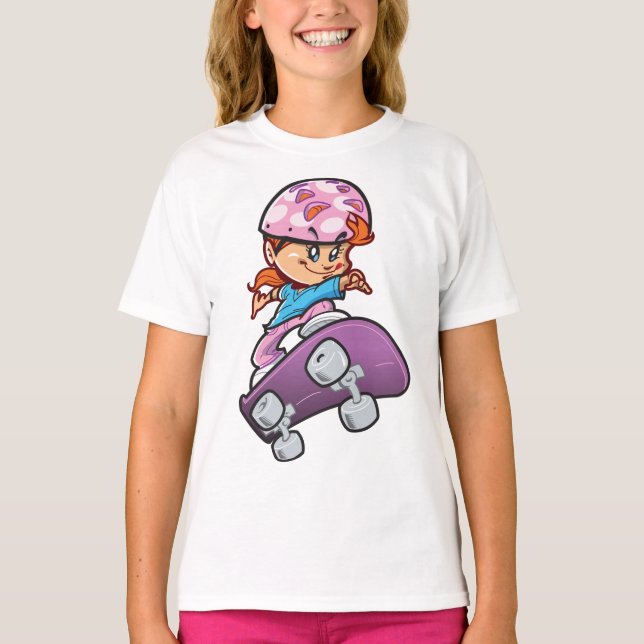 Camiseta Skater del chica (Anverso)