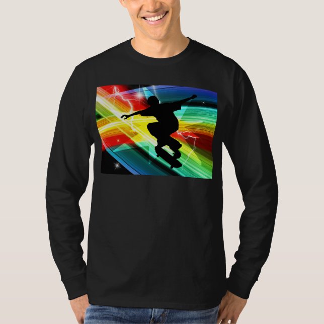 Camiseta Skater en el relámpago cruzado de Criss (Anverso)