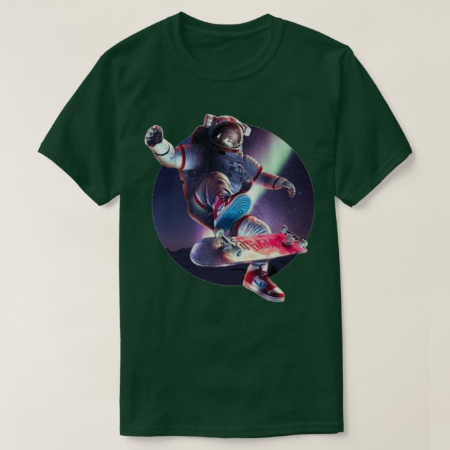 Camiseta Skater espacial (Diseño del anverso)