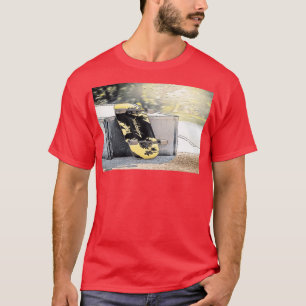 Camiseta skater extreme stunt using skateboard in extreme o