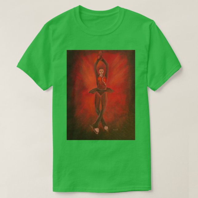 Camiseta Skater gráfico Kamila Valieva un salto cuádruple (Diseño del anverso)