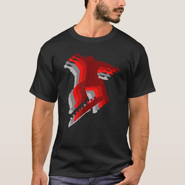 Camiseta Skater Kick Trick Ollie Flip 3 (Anverso)