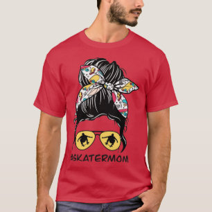 Camiseta Skater Mom Messy Bun Long