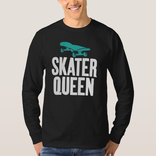 Camiseta Skater Queen   Graphic Print for Skating Women (Anverso)
