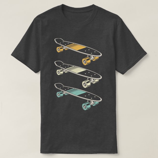 Camiseta Skater Retro Skateboard Style Skobby Skateboa (Diseño del anverso)
