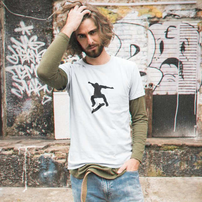 Camiseta Skater Silhouette Skateboard Streetwear Tee (Subido por el creador)