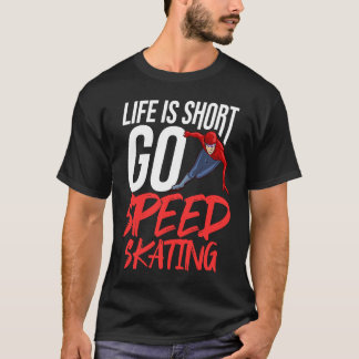 Camiseta Skater Skate de velocidad de pista corta Tr