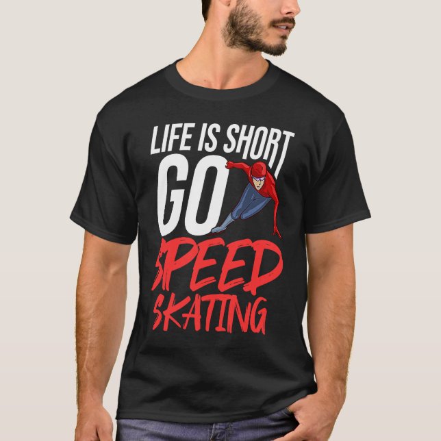 Camiseta Skater Skate de velocidad de pista corta Tr (Anverso)