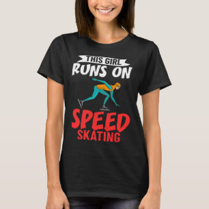 Camiseta Skater Skate de velocidad de pista corta Tr