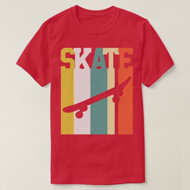 Camiseta Skater Skateboard Retro (Diseño del anverso)
