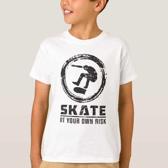 Camiseta Skater Skateboard Skateboard Skateboarding Gracios (Anverso)