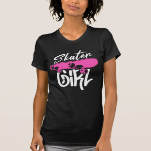 Camiseta Skater Skateboard Skateboarding para Chicas