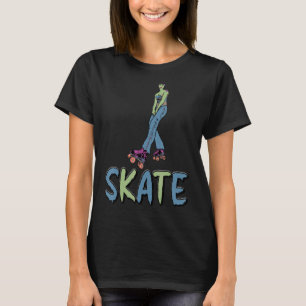 Camiseta Skater Skater Chica Roller Skate Boho Hippie Chica