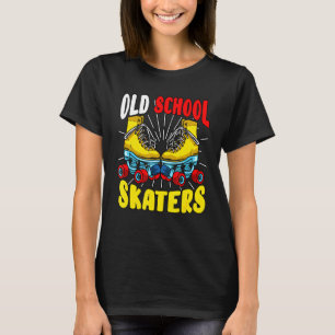 Camiseta Skaters de la vieja escuela patinan patines de la 