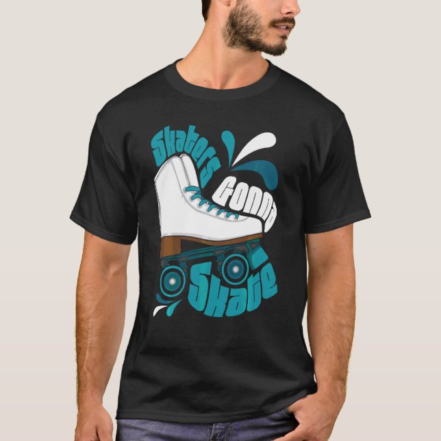 Camiseta Skaters Gonna Skate Roller Skater Inline S (Anverso)