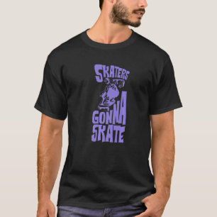 Camiseta Skaters Patinarán la placa Guay Retro Flip