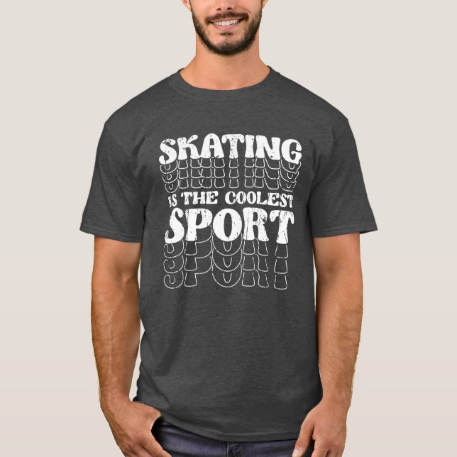 Camiseta Skating is the Coolest Sport Ice Skating retro (Anverso)