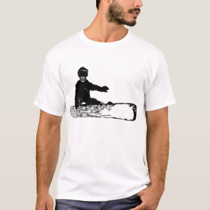 Camiseta skeleboarder. negro.
