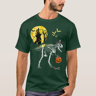 Camiseta Skeletaur T Rex Pirate Funny Halloween Cos