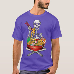 Camiseta Skeleton Anime Comida japonesa Ramen Lovers