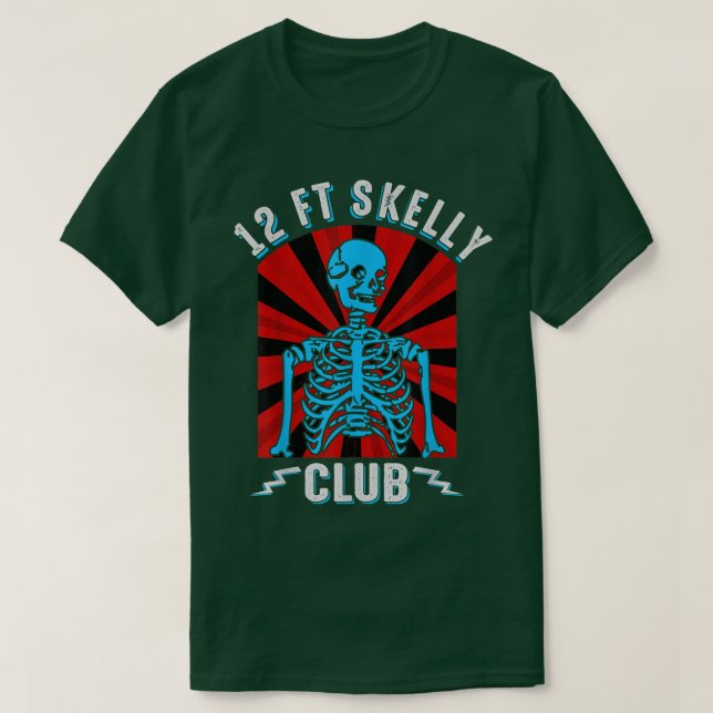 Camiseta Skeleton Appre de 12 pies (12 pies) del Club de Es (Diseño del anverso)