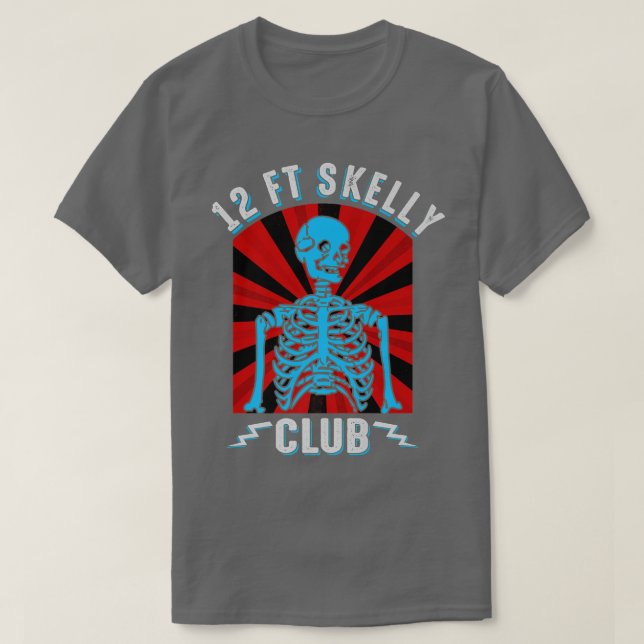 Camiseta Skeleton Appre de 12 pies (12 pies) del Club de Es (Diseño del anverso)