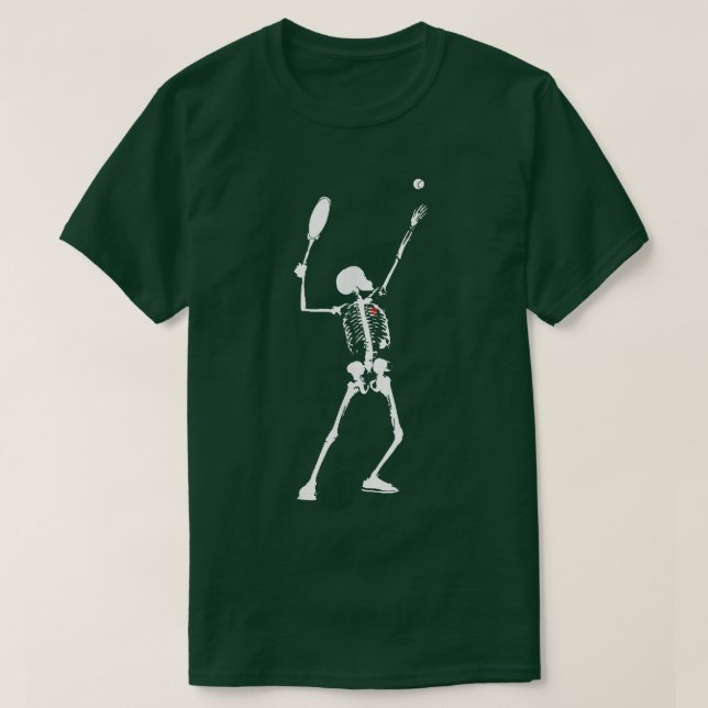 Camiseta Skeleton Badminton  (Diseño del anverso)