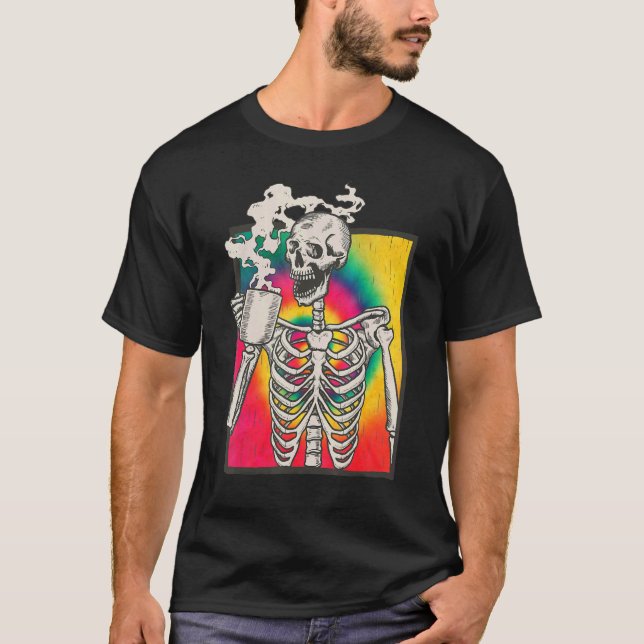 Camiseta Skeleton Bebe Café Lgbt Q Orgullo Transgénero (Anverso)