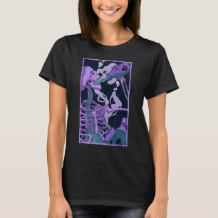 Camiseta Skeleton Bebiendo veneno Pastel Gótico Arte oculto