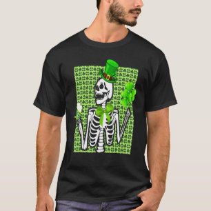 Camiseta Skeleton Beer Green Beer St Patrick S Day Iris
