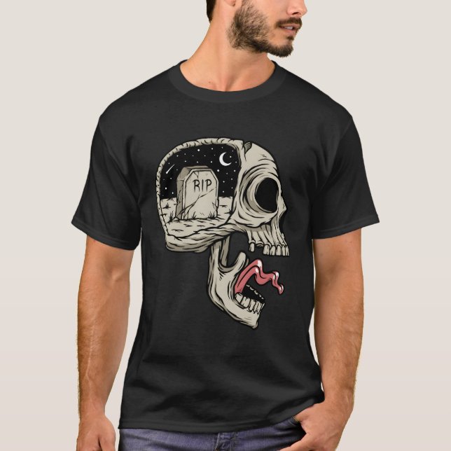 Camiseta Skeleton Biker Mystic Death Bone (Anverso)