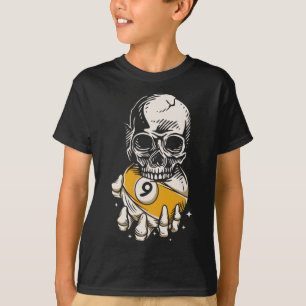 Camiseta Skeleton Billiards Ll Snooker Pool Billiards Playa