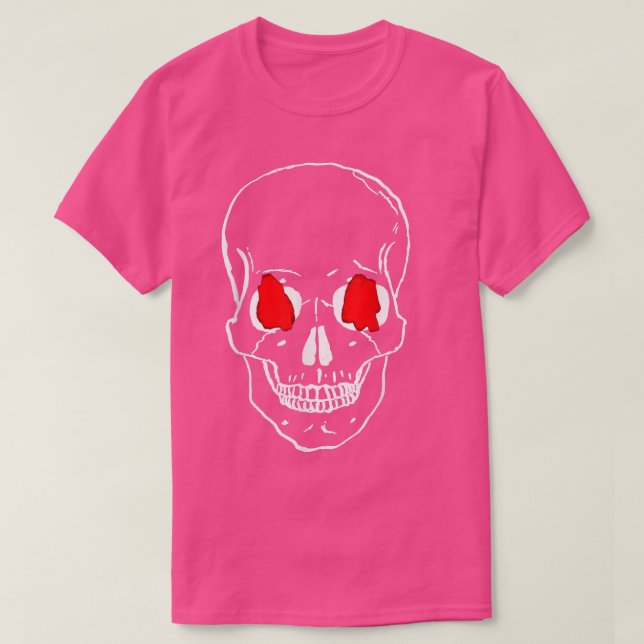 Camiseta Skeleton Black Red Designer  (Diseño del anverso)