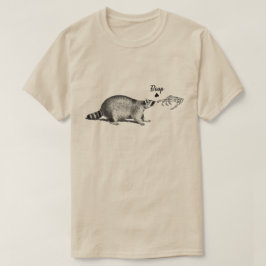 Camiseta Skeleton Boop Raccoon Shirt | Retro Halloween T-Sh