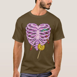 Camiseta Skeleton Candy Cute Niños Adultos 1315