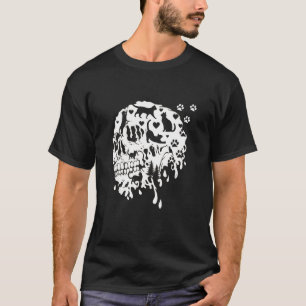 Camiseta Skeleton Cat Skull Gracioso Halloween 2024 T Shir