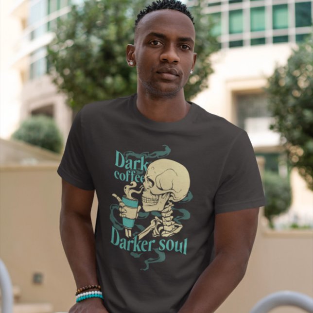 Camiseta Skeleton Con Copa De Café (Subido por el creador)