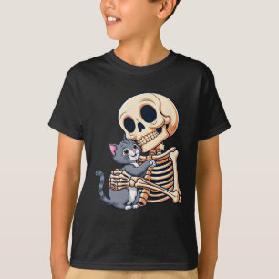 Camiseta Skeleton Con Un Blindaje De Caza De Halloween