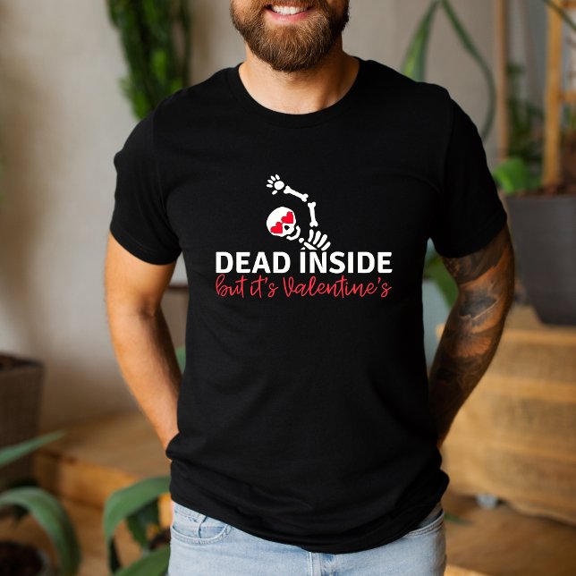 Camiseta Skeleton contra San Valentín, gracioso y sarcástic (Subido por el creador)