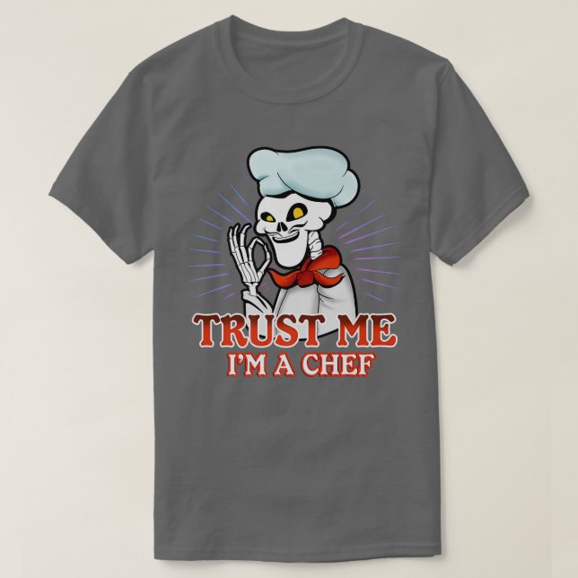 Camiseta Skeleton Cook Cooking Chef  (Diseño del anverso)