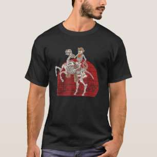 Camiseta Skeleton Cowboy montando Skeleton Horse Halloween