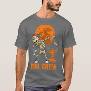 Camiseta Skeleton Dabbing, Halloween, Luna Naranja, equipo 